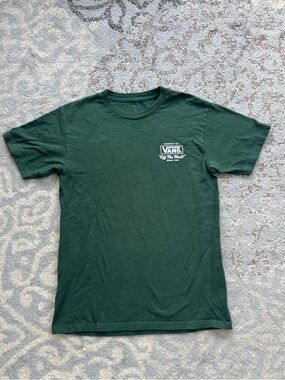 Vans Short Sleeve Graphic Tee Green White Small